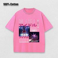 benber vintage Acid Tshirt Kawaii Oshi No Ko Anime Ai Hoshino Cosplay Tshirt Cartoon Fans Otaku TShirt Casual Solid Cotton Unisex Tee S