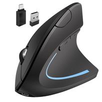 Neises Ergonomic Bluetooth Mouse for iPad, MacBook AirMacMacBook ProMiniiMacLaptops - Rechargeable Wireless Mouse