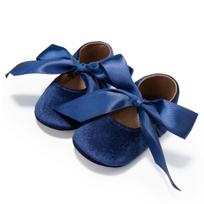 Fluffy Ribbon Soft Sole Baby Princess Walker Shoes 2025 13cm (12-18 Months) / 80g