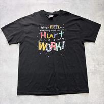 Vintage T Shirt Mens XL Black Single Stitch Graphic Print 90s Funny L