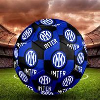 1 vnt. Inter Milan Salės futbolo kamuolys Spalvingas Visų amžių Mašininio siuvimo PVC Konkursams Paruoštas Patvarus Aukšto atšokimo HE3