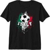 Italy Soccer Italian Football Italy Futbol Premium Tri-Blend T-Shirt S įvairiaspalvis