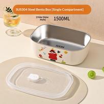Kids Cartoon Pattern Lunch Box 1Pcs Heat Preservation Stainless Steel Ideal for Travel and School A4