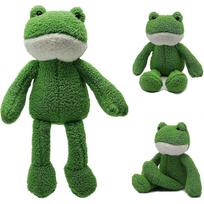 40cm Frog Plush Toy Cute Frog Stuffed Plushie Cuddly Toys Soft Long-Legged Frog Animal Plush Dolls Calming Decoration Cushion Gift for Girls Kids (Gre