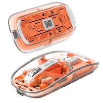 Transparent Mouse, 2.4G USB Wireless Bluetooth, Silent, Type-C Charging, 4 DPI, Connects to 3 Devices, Lightweight, Optical, for PC, Laptop,