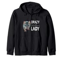 Crazy Antechinus Lady Funny Marsupial Mouse Antechinus Zip Hoodie