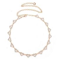 Rhinestone Heart Waist Chain Tassel Bikini Belly Chain Adjustable Body Jewelry  Summer auksas
