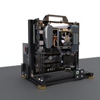 DIY Computer Case with Good Heat Dissipation, Open Case, Aluminum Alloy Material (MATX)