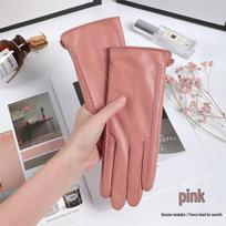 Lambskin Women's Gloves: Fleece-Lined, Windproof, Touchscreen Compatible - Ideal for Driving, Cycling & Skiing in Autumn/Winter. Medium