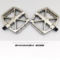 SHANMASHI Bike Pedals TOMAS MTB Mountain Road Flat Non-slip CNC 3 Sealed Bearings Green Bicycle Pedals Route Cycling Accessories