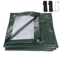 Heavy Duty Tarp Cover Extra Thick Tarps Waterproof Tear Rip Proof UV Resistant Tarpaulin with Reinforced Grommets Camping Awning 2*3M