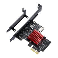 Oidnvay PCIE USB 3.1 GEN2 Type E Expansion Card, 10Gbps PCI Express 3.0 1X to 20-pin Front Panel Type C Connector, for 8