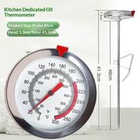 1Pcs Kitchen Thermometer Probe Stainless Oven Grill Barbecue Temperature Gauge