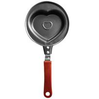 Mini Egg Fry Pan Heart Shape Nonstick Easy Clean Black Pancake Pan for Love Breakfast Gifts Kitchen Accessory