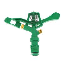 Plastic Lawn Sprinkler Adjustable Double Spray 34 Inch Male Thread 360 Degree Coverage for Garden Irrigation System