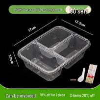 MUDISI Disposable Divided Meal Prep Containers