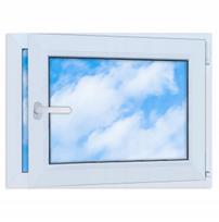 Baltas PVC langas 80x60 Dešinysis Naujas 800x600 mm Atidaromas-Atverčiamas Dviejų stiklų paketas