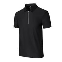 Men's China National Team Quick-Dry Half-Zip Polo Shirt - Ice Silk Casual Sports T-Shirt 2XL