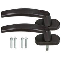 Kotarbau® lango rankena balkono durims ir langams, rudas velenas 35 mm, 2 vnt. rinkinys