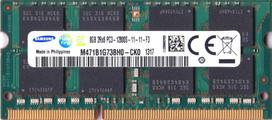 Samsung 8GB (PC3-12800) DDR3 1600 204-Pin SoDimm Laptop Memory Module M471B1G73BH0-CK0 by Samsung [item]