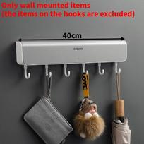 Modern Minimalist Wall Mount Door Hook With Abs Material For Bathroom And Toilet Storage