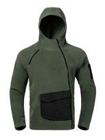 Men's Free Soldier Fleece Cardigan Tactical Top - Thick Sherpa Layer for Spring/Autumn L (135-150 jin)