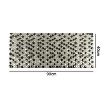 Silicone World 4 Size PVC Pebble Shape Non-Slip Bathroom Mats Bath Tub Shower Mats Suction Cup With Drain Holes Carpet Floor Mat