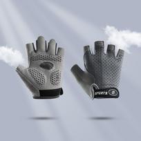 Kids' Non-Slip Half-Finger Gloves for Skating, Biking & Training M (3-6 years)