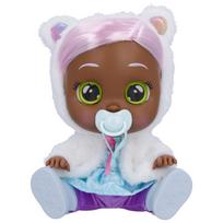 Cry Babies Dressy Pearly - 12-inch Babydoll  Blue Dress with Fluffy White Jacket with Animal Ears for Girls and Children (18M and up)