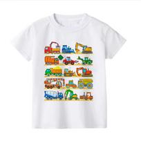Summer Printed Boys' T-Shirt Natural Work Area Clothing Children's Summer Top 100