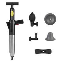 Sewer Pipe Unblocker Air Drain Blaster Dredge Clog Remover High Pressure Drain Plunger Toilet Plunger for Bath Toilets Bathroom kitchen Cleaning Tool 1 set