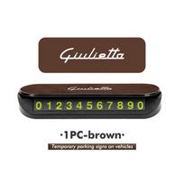 2026 Hot Alfa Romeo Car Logo Temporary Parking Card Phone Number Plate Auto Accessories For Alfa Romeo Giulietta 940 2010-2014 2