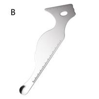 Stainless Steel Foundation Spatula Cosmetic Shovel Precise Application Mixing Tool For Makeup Eye Stencils