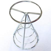 Practical-2Pcs French Fries Stand Cone Basket Fry Holder With Sauce Dippers Metal Fried Chicken Display Rack Wire Stand sidabras