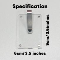 Universal Vertical Car Sunshade Photo Frame Clip & Magnetic Polaroid Visor Holder - 5x7 Acrylic/PVC Display Decor Accessories