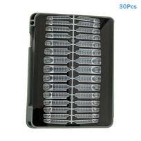 30/60/75/90/120/150/180Pcs 15Sizes Clear Reusable Space Dual Forms Nail Molds Dual System Fake Nail Tips For Nail Extension DIY