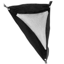 Practical-Horses Corner Feeder Deep Corner Hay Bag Goats Hay Feed Bags With Mesh Bottom And Snaps For Horse Trailer Stall, Black