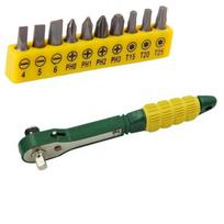 Quick Ratchet Wrench Socket 5-13mm 1/4inch Driver Screwdriver Bits T10/T20/T25 Multi-function Ratchet Socket Wrench Set