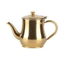 500ml Capacity Coffee Tea Kettle Mesh Filter Stainless Steel Tea Pot with Filter Gold Seasoning Containing Pot Kitchen Use auksas