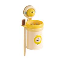 New Suction Cup Toothbrush Holder Magnetic Wall-Mounted No-Drill Toothbrush Cup Holder Multifunctional Toothbrush Cup Hanger