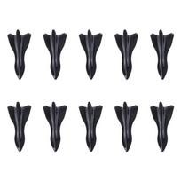 10pcs universal plutonium rear roof shark fins spoiler wing kit car roof spoiler bumpers shark fin diffuser vortex generator