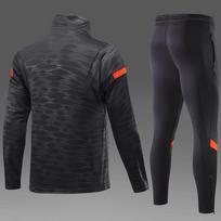 Men's & Children's 2022 Autumn Quick-Dry Half-Zip Football Training & Running Suit 3XL juoda