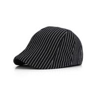 New Striped Beret Sunscreen Breathable Sun Hats Forward Caps Unisex