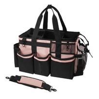 Wear-Resistant Cleaning Caddy Organizer Cleaning Tools Storage Bag  Housekeepers rožinė
