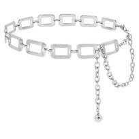 Hollow Out Body Link Belts Metal Body Chains Jewelry Fashion Waist Chain Belt  for Jeans Dress sidabras
