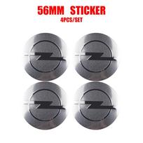 4Pcs 56/60mm For Opel Astra Insignia Vectra Zafira B Antara Corsa Car Wheel Center Hub Badge Stickers Covers Auto Accessories