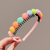Bow Knot Girls Flower Hairbands Sweet Heart Lovely Bow Headband Non Slip Bangs Hair Clip Children Hair Hoop Hair Accessories