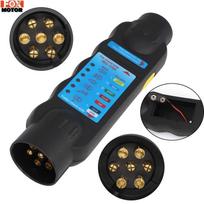 European 7 Pin 12V Trailer Socket Tester High Quality Wiring Circuit Light Test Tool Truck Accessories Car Circuit Testing Tools
