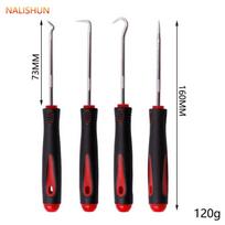 Oil Seal Puller Set With Tire Stone Cleaning And Toner Adding Tools 4 Piece Kit For Mechanical Repairs Durable Metal Construction StyleA