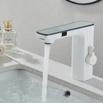 Smart Sensor LED Faucet Bathroom Basin Infrared Faucet Kitchen Sink Mixer Tap Hot and Cold Vanity Touchless Tap Digital Display balta
